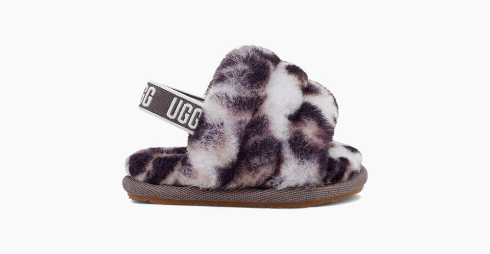 Ugg Slides Canada - Ugg Kids' Fluff Yeah Her Print Leopard